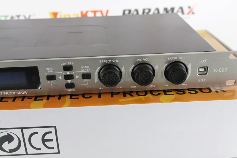 Mixer Digital AM K890, Echo + Reverb, Chống hú Rít-4