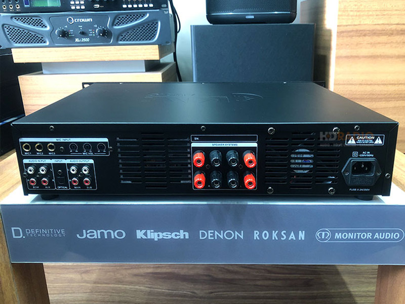 Cục Đẩy Liền Vang Kiwi PD8000, Công Suất 400W x 2 Kênh, Bluetooth, Optical-2