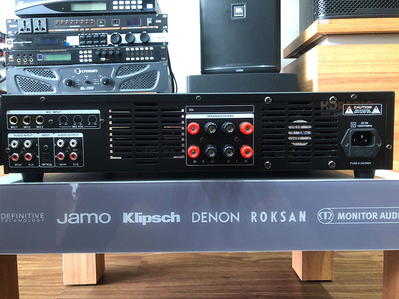 Cục Đẩy Liền Vang Kiwi PD8000, Công Suất 400W x 2 Kênh, Bluetooth, Optical-4