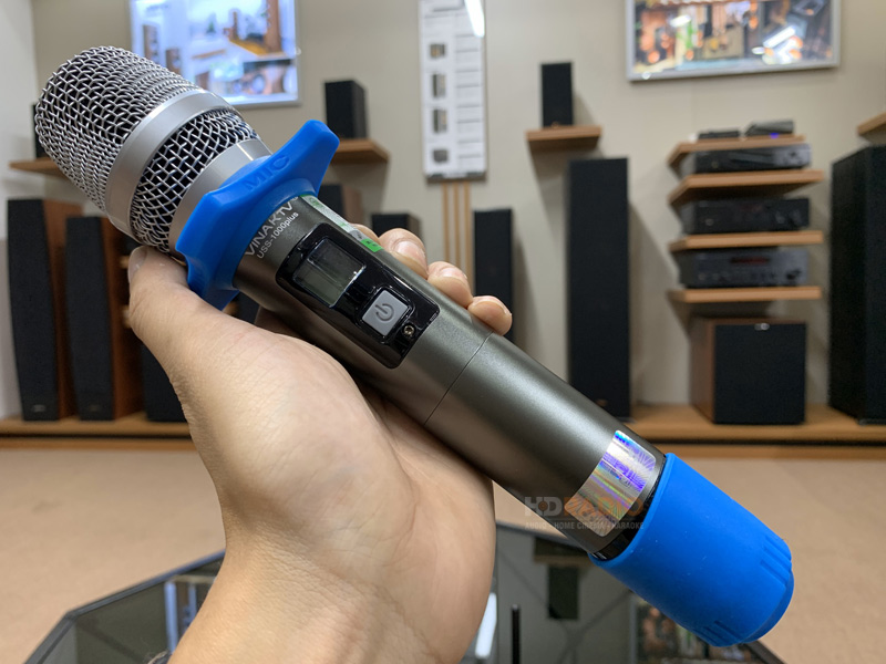 Micro không dây VinaKTV USS 1000 Plus, Dò sóng sạch, Chống hú-8