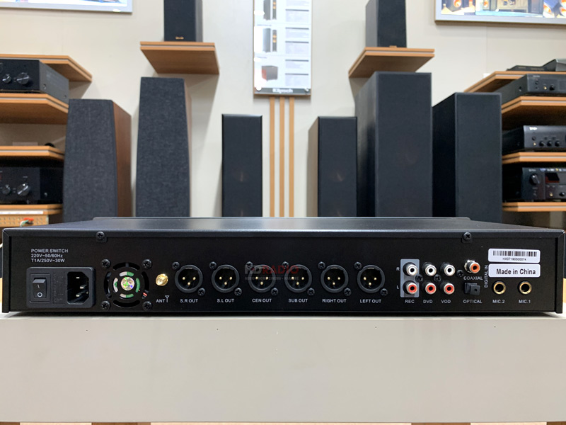 Vang số Karaoke AAP K9800 II Plus, Chống Hú Rít, 6CH, Optical-8