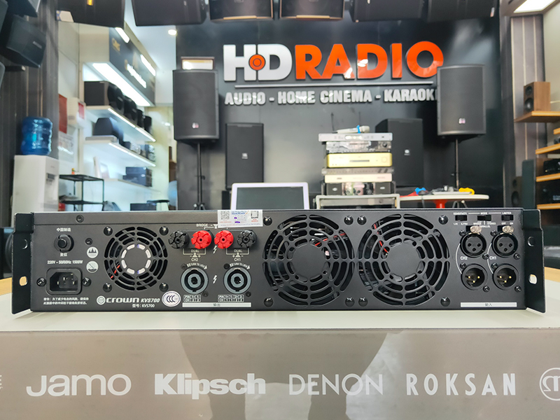 Cục đẩy công suất Crown KVS700, Công suất 700W x 2 Kênh, Class AB-4