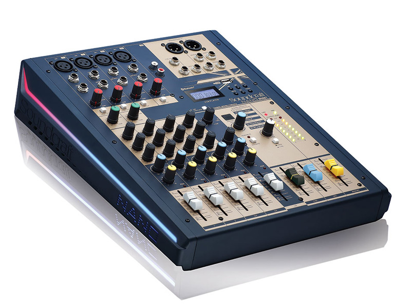 Bàn Mixer Soundcraft NANO M08BT, 8 Kênh, Bluetooth, thu âm, livestream-2