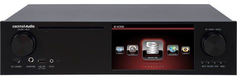 Music server + DAC + Amply Cocktail X35, Hỗ trợ quản lý nhạc số, WiFi, AirPlay-2