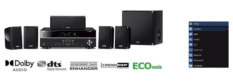 Bộ dàn âm thanh xem phim mini 5.1 YAMAHA YHT 1840-10