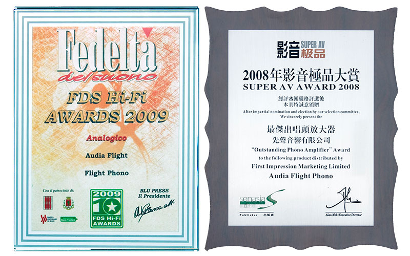 Phono Pre Amply Audia Flight FL Phono, RCA, XLR-3