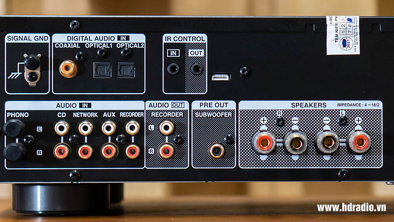 Amply Denon PMA 600NE, 2 Kênh, 45W/CH (8 Ohm), Có Bluetooth-4