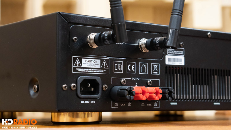 Đẩy liền vang Neko AK3500 (450Wx2 Kênh, Bluetooth, Optical, DSP Chống hú, 2 tay mic không dây)-6