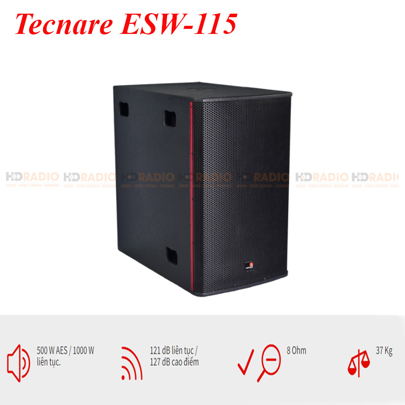 Loa Sub Tecnare ESW-115, Sub hơi, 500W, Bass 40cm-3