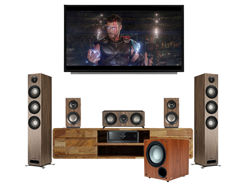 Dàn âm thanh xem phim 5.1 Yamaha, Jamo AT-GD02 (Yamaha RV-V4A + Jamo S809 HCS + Jamo C912)-1