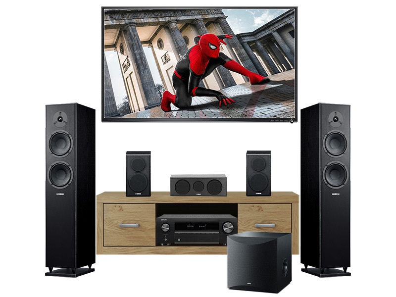 Dàn xem phim 5.1 Denon, Yamaha AT18 (Denon X250BT + Yamaha F150 + P150 + SW100)-1