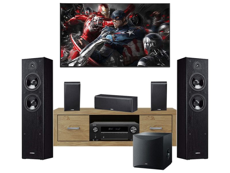 Dàn xem phim 5.1 Denon, Yamaha AT19 (Denon X250BT + Yamaha F51 + P51 + SW100)-1