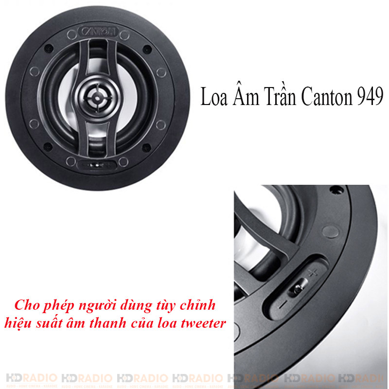 Loa Âm Trần Canton 949, Bass 17.7cm, 100W-2