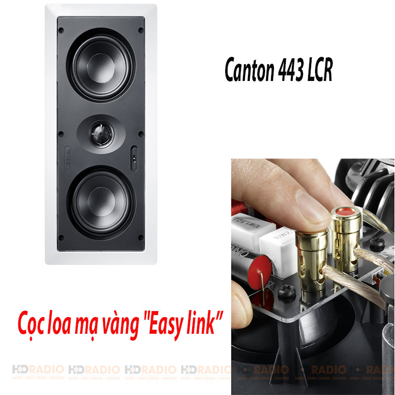 Loa Âm Tường Canton 443 LCR, Bass 11.5cm, 80W-3