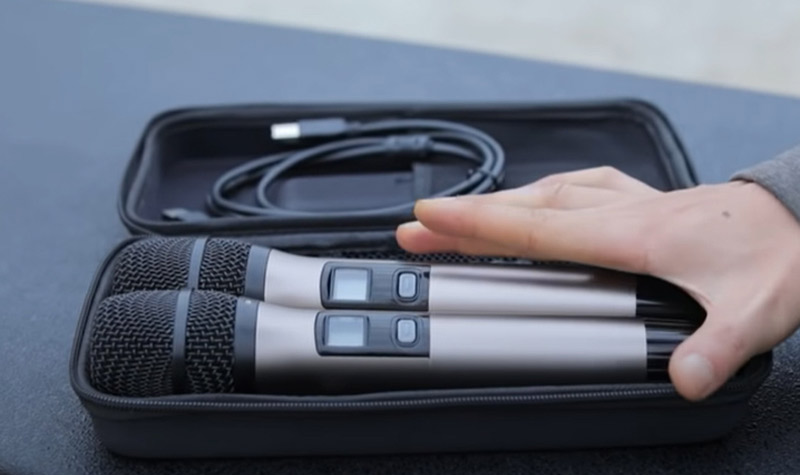 Loa Prosing J97 Pro, Công Suất 1200W, 2 Bass 40 cm, Có 2 Tay Micro (Cắm Điện)-3