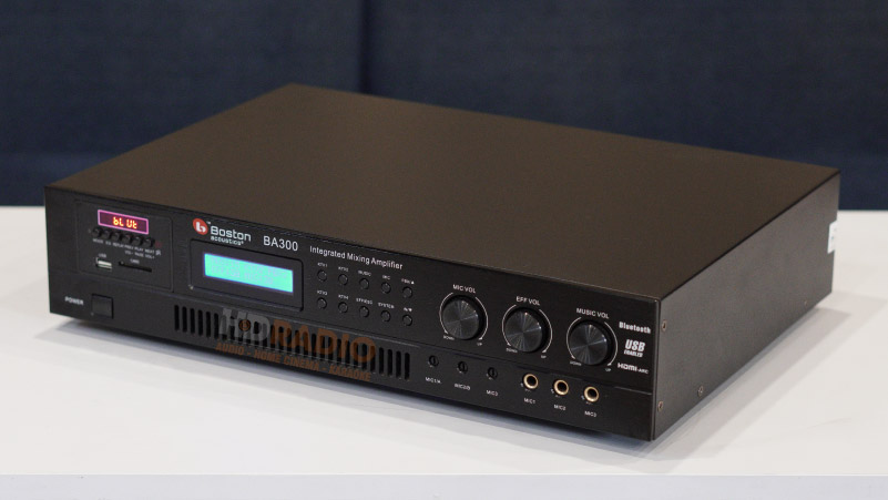 Amply Boston BA300 (Công Suất 600W/2 Kênh, Bluetooth, DSP chống hú, 12,8Kg)-3