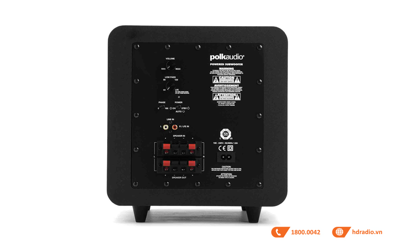 Loa Sub Polk PSW 111, Bass 20cm, 300W-3