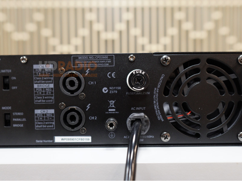 Cục công suất Wharfedale CPD2600, 650W x 2 Kênh-6