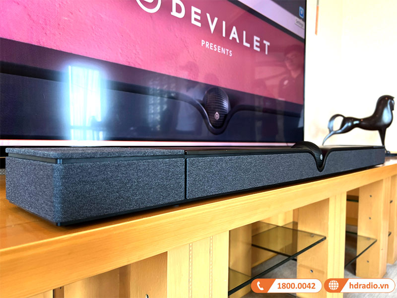 Loa soundbar Devialet Dione, Công suất 950W, HDMI eARC, Optical, TOSLINK, AirPlay 2, Spotify Connect, Bluetooth 5.0, UPnP, Wifi-7