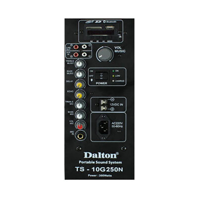 Loa Dalton TS-10G250N, Bass 25cm, công suất 300W, Pin 3h đến 5h, Kèm 2 micro-4
