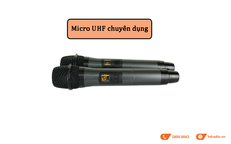 Loa Dalton TS 15G550N, Công suất 550W, Bass 30cm, Pin 3 - 5h, Kèm 2 Tay Mic-6