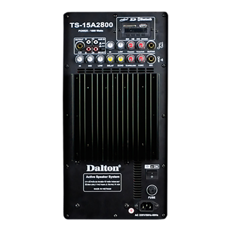 Loa Dalton TS-15A2800, 2 bass 40cm, công suất 1600W, kèm 2 micro (nguồn điện 220V)-4