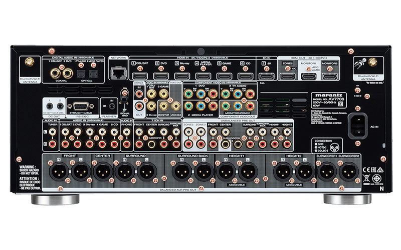 Pre Amply Marantz AV7706, 8K, 11.2 Kênh, Bluetooth-2