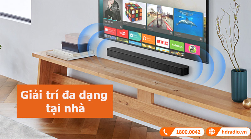 Loa soundbar Sony HT-S100F, 2.1 Kênh, Công Suất 120W, Bluetooth, Optical, HDMI ARC-12
