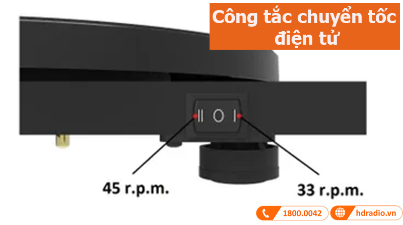 Đầu Đĩa Than Pro-Ject E1, Hộp mực OM5e, RCA (33, 45 RPM)-3