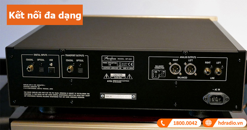 Đầu CD Accuphase DP450, OPTICAL, COAXIAL (Hỗ trợ CD, SACD, CD-R/-RW, DVD-R/-RW/+R/+RW)-7