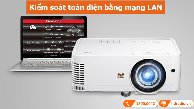 Máy Chiếu Gần ViewSonic LS550WH, 3000 Lumens, Led 30.000H-8