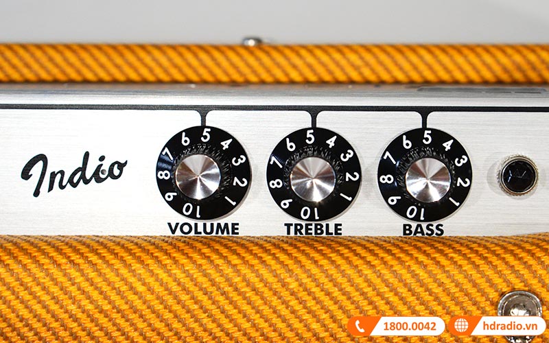 Loa Fender Indio 2 Tweed Chính Hãng, Công Suất 60W, Pin 25h, Bluetooth 4.2, AUX-11