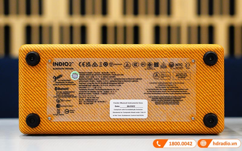 Loa Fender Indio 2 Tweed Chính Hãng, Công Suất 60W, Pin 25h, Bluetooth 4.2, AUX-14
