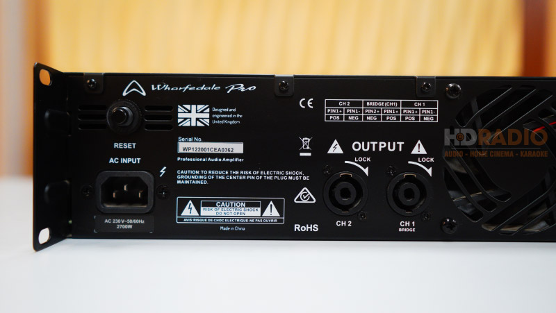 Cục đẩy Wharfedale XR2500 (Mạch Class H), 500W-9