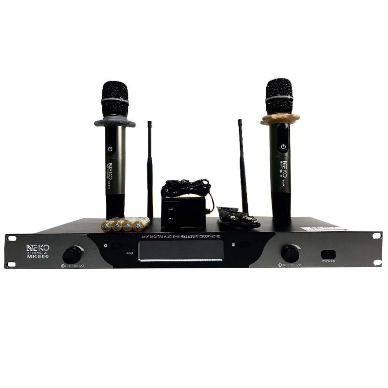 Micro Không Dây Neko MK600, Cảm biến tự ngắt, Dò sóng sạch-1