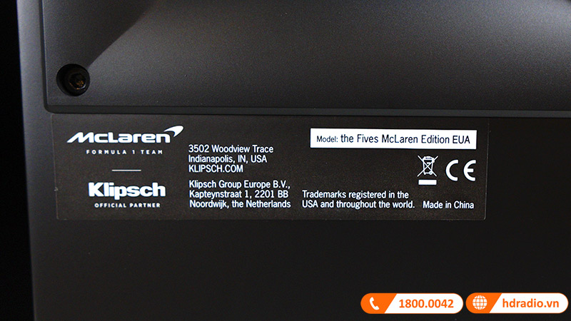 Loa Klipsch The Fives McLaren Edition, 160W, Bluetooth, AUX, RCA, Optical, USB, HDMI ARC-12