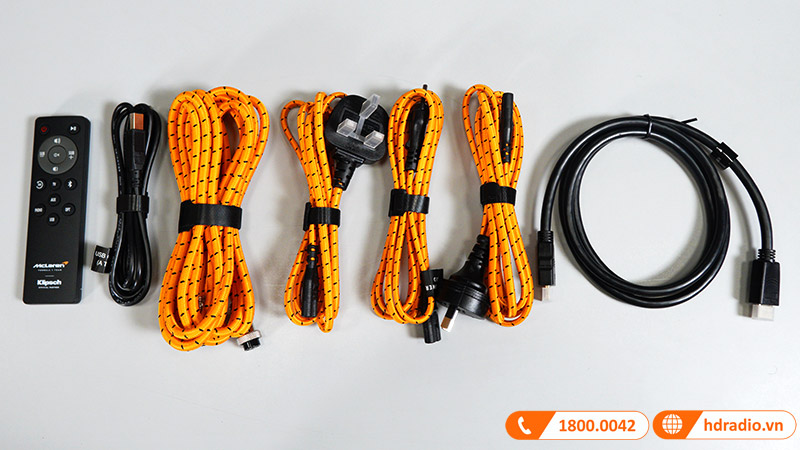 Loa Klipsch The Fives McLaren Edition, 160W, Bluetooth, AUX, RCA, Optical, USB, HDMI ARC-20