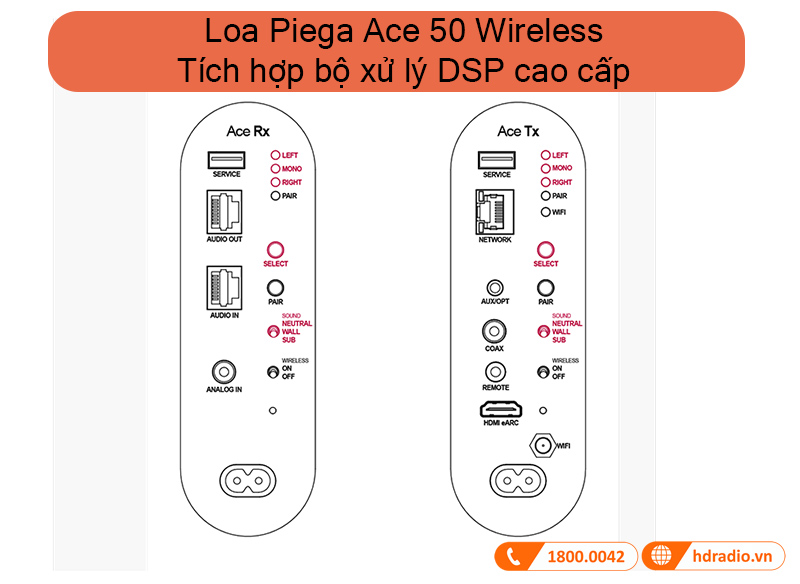 Loa Piega Ace 50 Wireless (Bass 12cm, Tần số 30Hz-25KHz)-6
