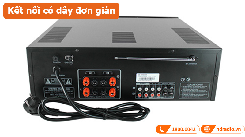 Amply Dalton DA-9700XM (900W/4Kênh, Bluetooth, FM)-7