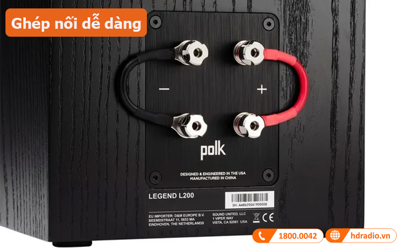 Loa Polk Audio Legend L200 (Độ nhạy 85.5dB, Tần số 38Hz-50KHz)-4