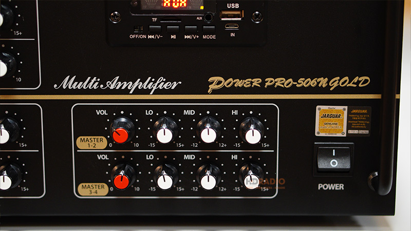 Amply Jarguar PRO 506N GOLD AF (1800W/4 Kênh, Bluetooth, 20.3Kg)-5