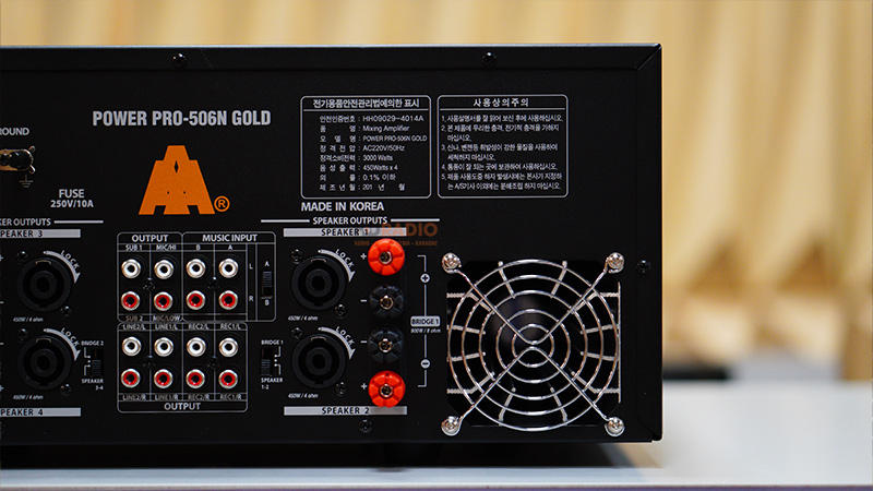 Amply Jarguar PRO 506N GOLD AF (1800W/4 Kênh, Bluetooth, 20.3Kg)-15