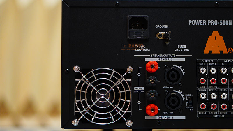 Amply Jarguar PRO 506N GOLD AF (1800W/4 Kênh, Bluetooth, 20.3Kg)-17