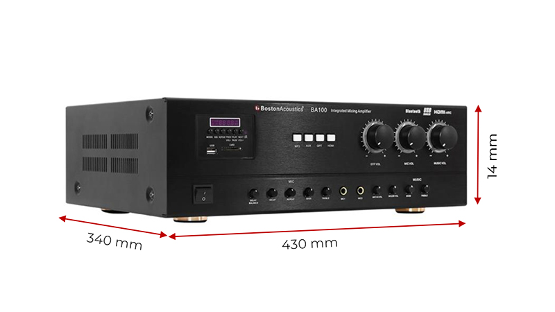 Amply Boston BA100, Bluetooth, 100W, HDMI-1