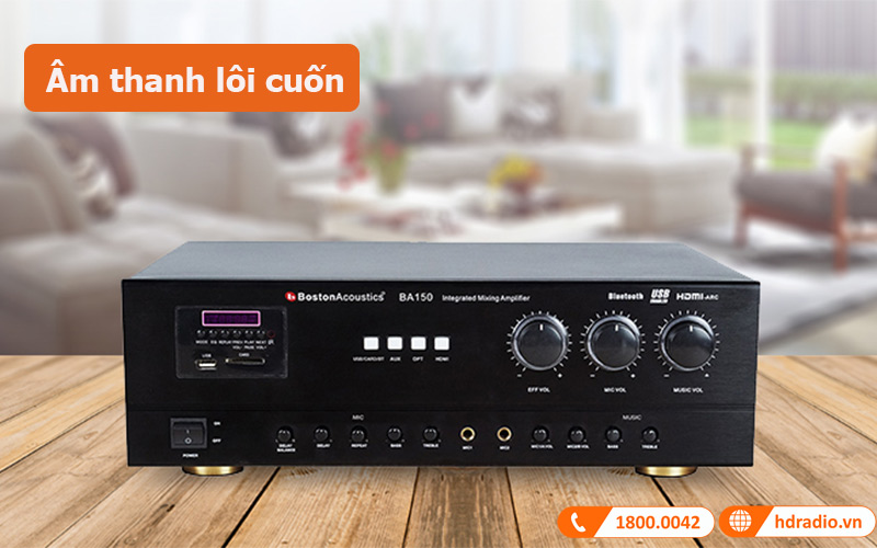 Amply Boston BA150, 150W, Bluetooth, HDMI, USB, OPTICAL-4
