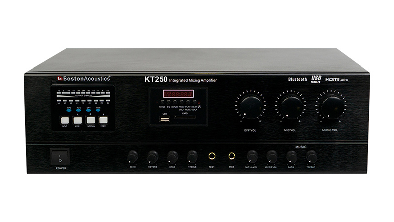 Amply Boston KT250, 2 kênh, 250W/CH, Bluetooth, HDMI, OPTICAL, USB-2