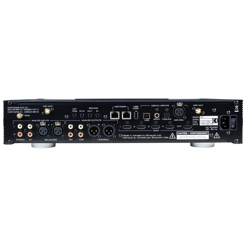 Network Player-Preamplifier-DAC Moon 390, Chip ESS DAC PRO, WiFi, Bluetooth-5