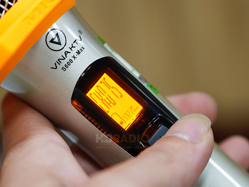 Micro không dây VinaKTV S600X Max, Cảm biến tự ngắt, Chống hú, Echo-7