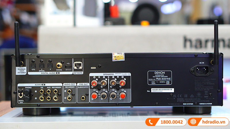 Amply Denon PMA-900HNE, 85W/CH, Bluetooth, Wifi, Airplay 2, HEOS, USB, Optical, Coaxial, HIRES-6