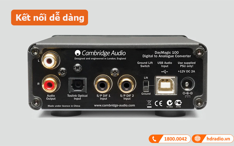 DAC + Headamp Cambridge Audio DacMagic 100, Chip Wolfson WM8742, RCA, OPTICAL-8